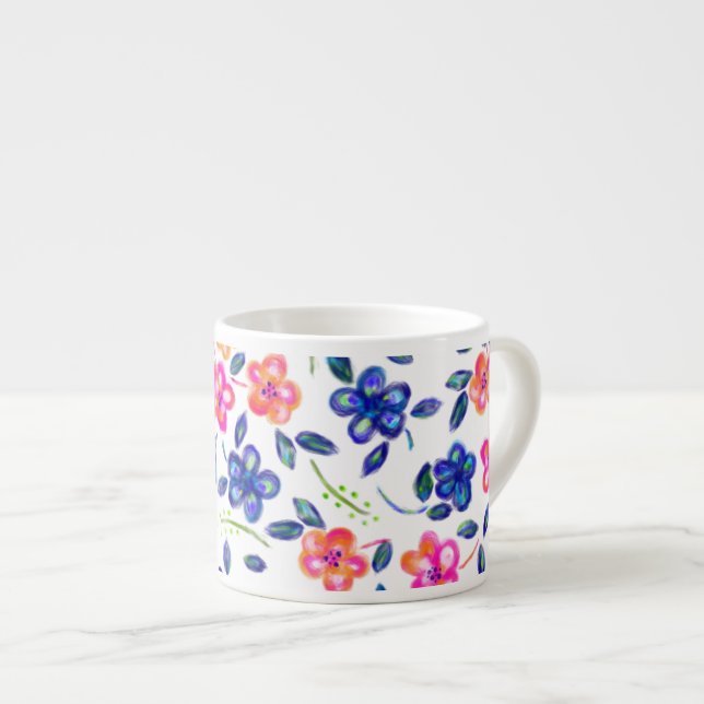 blomsterträdgård espressomugg (Framsida höger)