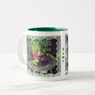 Blomsterträdgård Fairy Personlig Två-Tonad Mugg