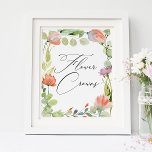 Blomsterträdgård för vattenfärgsfilter Flower Kron Poster<br><div class="desc">Vattenfärgsfilter Blomsterträdgård Visa blomma Krona Poster</div>