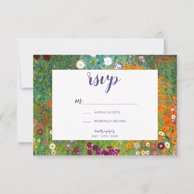 Blomsterträdgård från Gustav Klimts Blommigt OSA (Framsida)