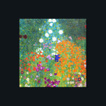 Blomsterträdgård Gustav Klimt Canvastryck<br><div class="desc">Blomsterträdgård - av den österrikiska symbolmålaren Gustav Klimt. Gustav Klimt (1862-1918) var en österrikisk symbolmålare och en av de mest framträdande medlemmarna i Wiensektionsrörelsen. Hans stora verk omfattar målningar,  murar,  skisser och andra konstföremål. Klimts främsta subjekt var kvinnlig kropp,  och hans verk kännetecknas av en uppriktig eroticism.</div>