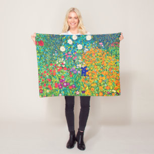 Blomsterträdgård, Gustav Klimt Fleecefilt