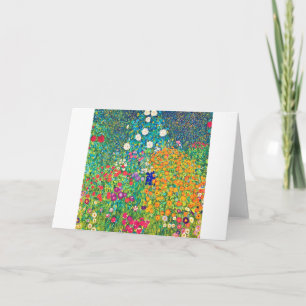 Blomsterträdgård Gustav Klimt Kort