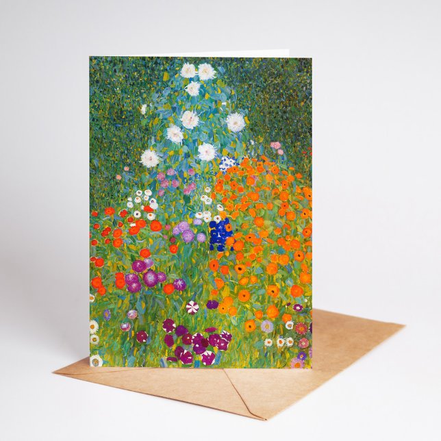 Blomsterträdgård | Gustav Klimt Kort (Skapare uppladdad)