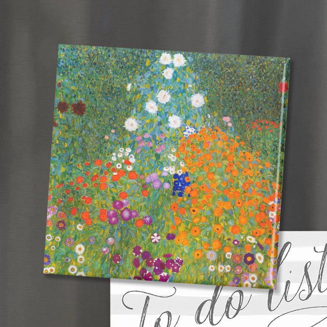 Blomsterträdgård | Gustav Klimt Magnet (Skapare uppladdad)