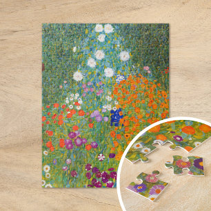 Blomsterträdgård   Gustav Klimt Pussel