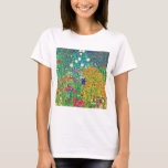 Blomsterträdgård, Gustav Klimt T Shirt<br><div class="desc">Gustav Klimt (14 juli, 1862-6 februari 1918) var en österrikisk symbolisk målare och en av de mest framträdande medlemmarna i Wiens utlandsrörelse. Klimt är märkt för målningar, murar, skisser och andra föremål. Förutom hans verk, som omfattar anklagelser och porträtt, målade han upp landskap. Bland konstnärer i Wienutträdet var Klimt den...</div>