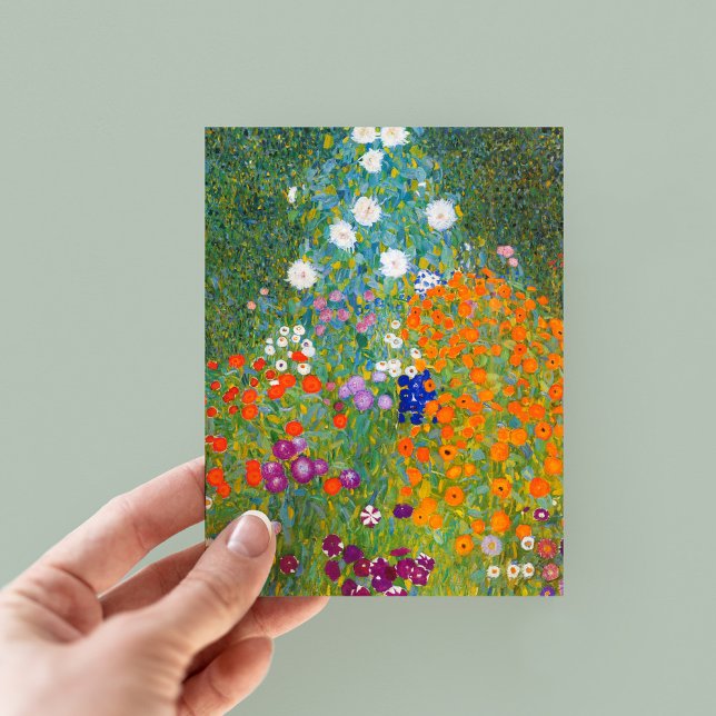 Blomsterträdgård | Gustav Klimt Vykort (Skapare uppladdad)