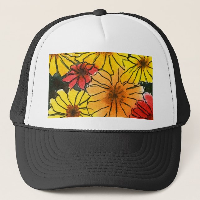Blomsterträdgård Hat Truckerkeps (Framsida)