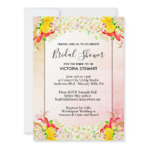 Blomsterträdgård Inbjudningskort för möhippan