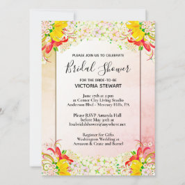 Blomsterträdgård Inbjudningskort för möhippan