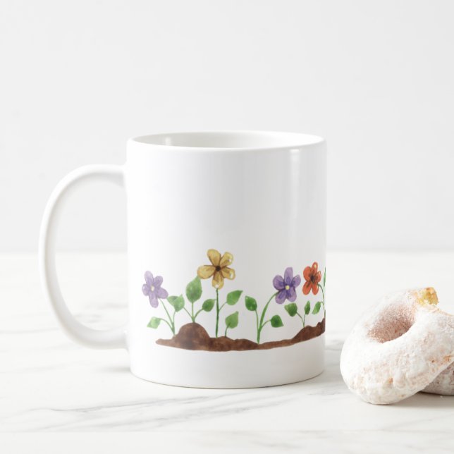 Blomsterträdgård Kaffemugg (Med munk)