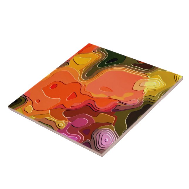 BLOMSTERTRÄDGÅRD KAKELPLATTA (Sidan)