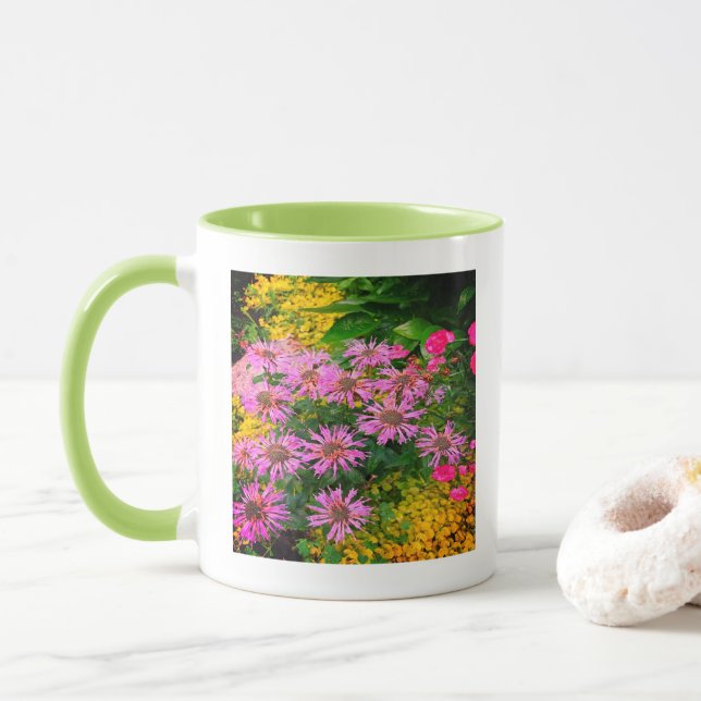 Blomsterträdgård konblomma mugg (Med munk)