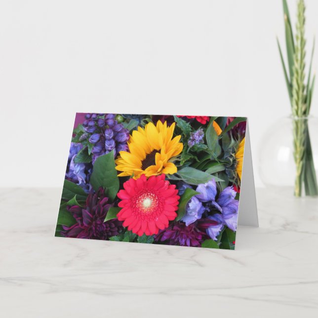 Blomsterträdgård-kort Kort (Framsida)