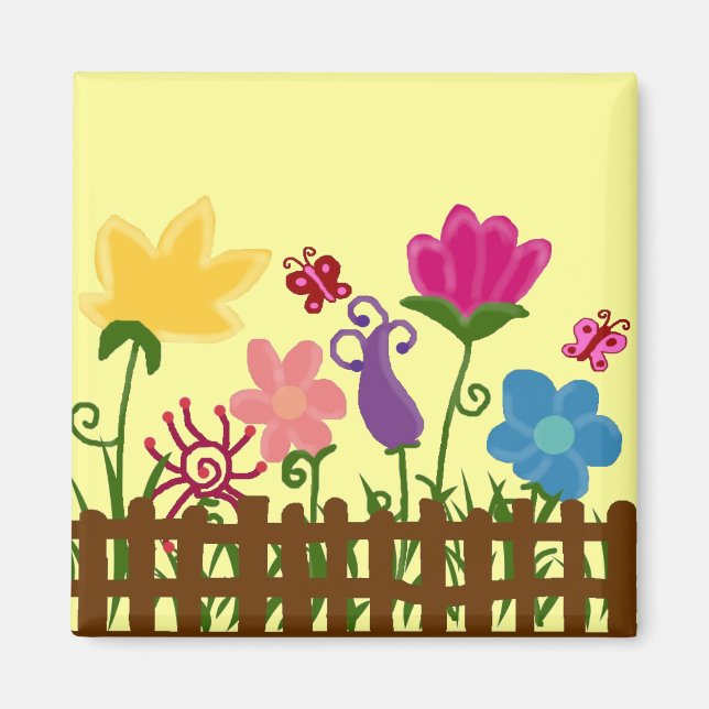 Blomsterträdgård magnet (Framsidan)