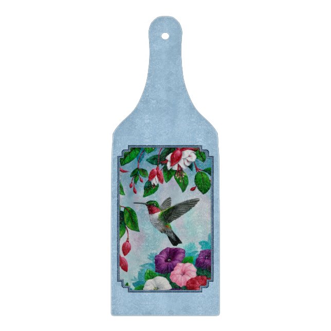 Blomsterträdgård och Hummingbird Blue (Framsidan)