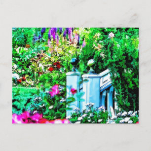 Blomsterträdgård Paradise Vykort