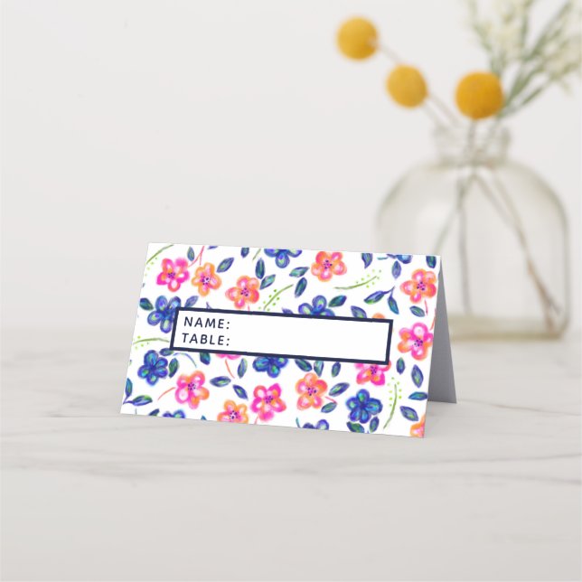 Blomsterträdgård Placeringskort (Framsida)