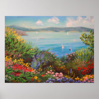 Blomsterträdgård. Poster