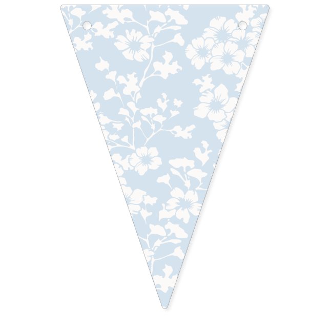 Blomsterträdgård - Puderblå Vimplar (Första flaggan)