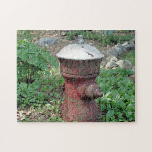 blomsterträdgård Rusty Fire Hydrant Pussel