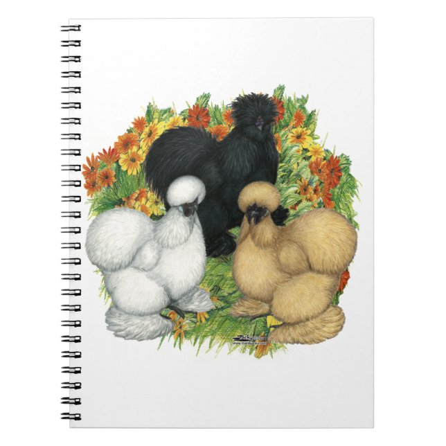 Blomsterträdgård Silkies Anteckningsbok (Framsidan)
