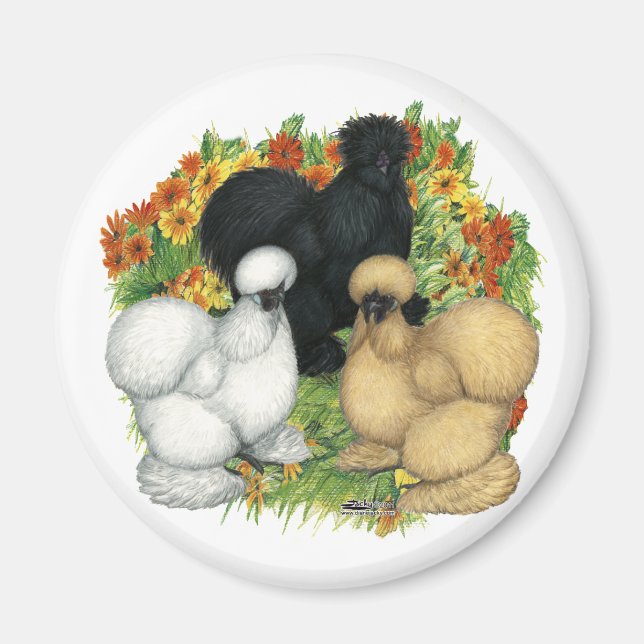 Blomsterträdgård Silkies Magnet (Framsidan)