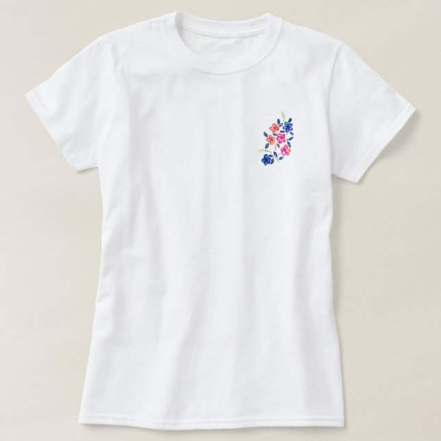 blomsterträdgård t shirt (Design framsida)