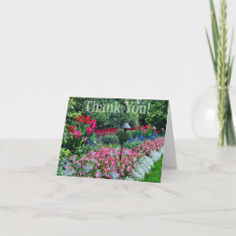 Blomsterträdgård Tack Veckad Kort