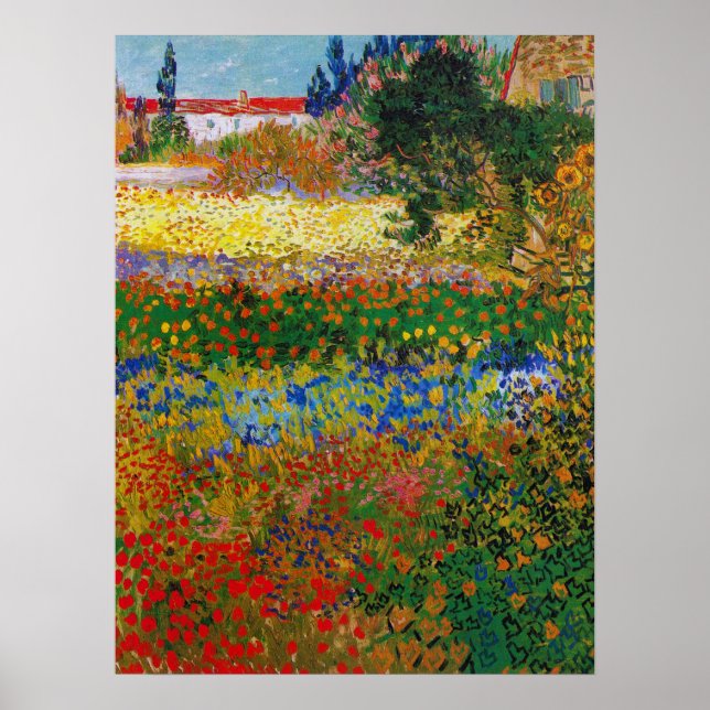 Blomsterträdgård, Van Gogh Poster (Framsidan)