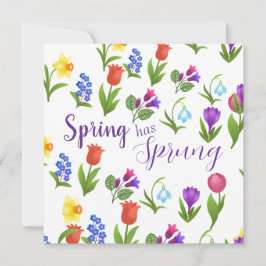 Blomsterträdgård Våren är här  Inbjudningar