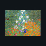 Blomsterträdgård vid Gustav Klimt vintageblommigt Fleecefilt<br><div class="desc">Bauerngarten/för blomsterträdgården/för stugan målade trädgårds- vintagekonst i 1905 av den österrikiska symbolisten & art nouveaukonstnären Gustav Klimt (1862-1918)</div>