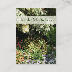 blomsterträdgård visitkort
