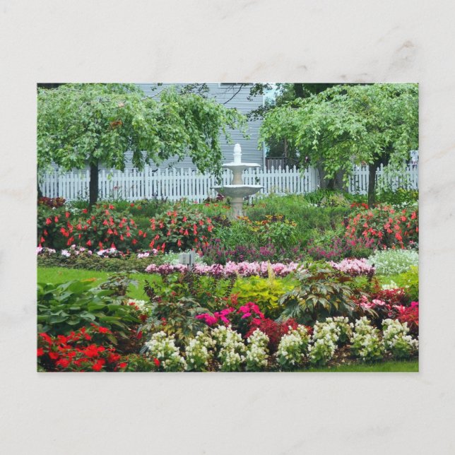 blomsterträdgård vykort (Framsida)