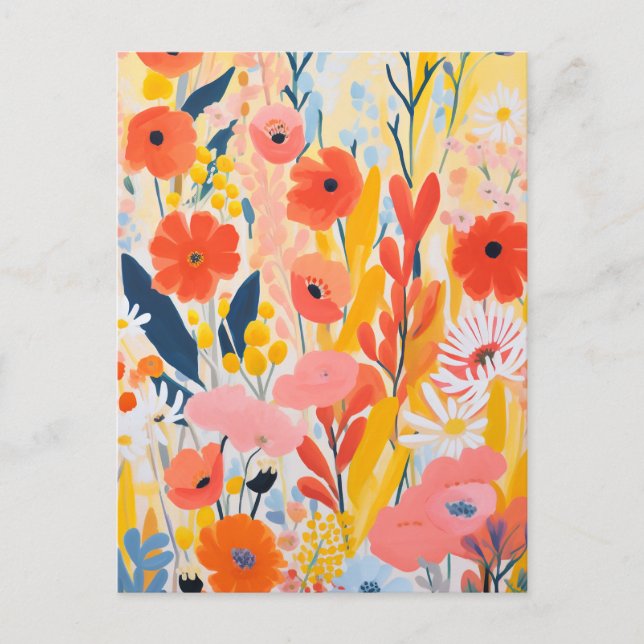 Blomsterträdgård Vykort (Framsida)