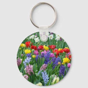 Blomsterträdgården Färgfull vår Nyckelring