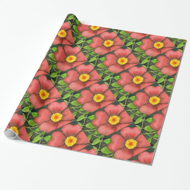 blomsterträdgården "Vild Ro" - figursättning Pappe Presentpapper (Utrullad)