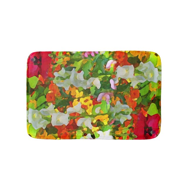 Blomsterträdgårdens Abstrakt Bath Mats Badrumsmatta (Framsidan)