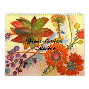 Blomsterträdgårdkalender Kalender