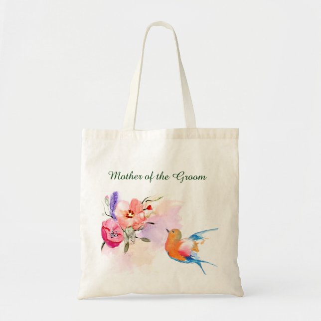 Blomsterträdgårdmodern av brudgumtotot tygkasse (Framsidan)