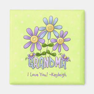 Blomsterträdgårdmormormagnet Magnet