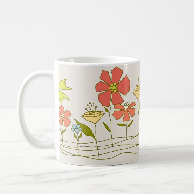 BLOMSTERTRÄDGÅRDmugg Kaffemugg (Vänster)