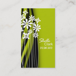 Blomsterträdgårdvisitkortmall Visitkort