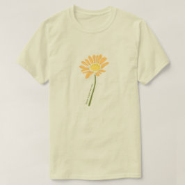 Blomstertröja – Orange Färger T Shirt