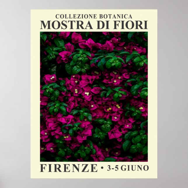 Blomsterutställning nr 1-affisch poster (Framsidan)