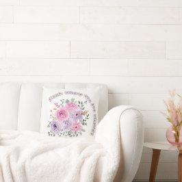 Blomstra Där Du Är Planterad Blommotiv Inspiration Kudde