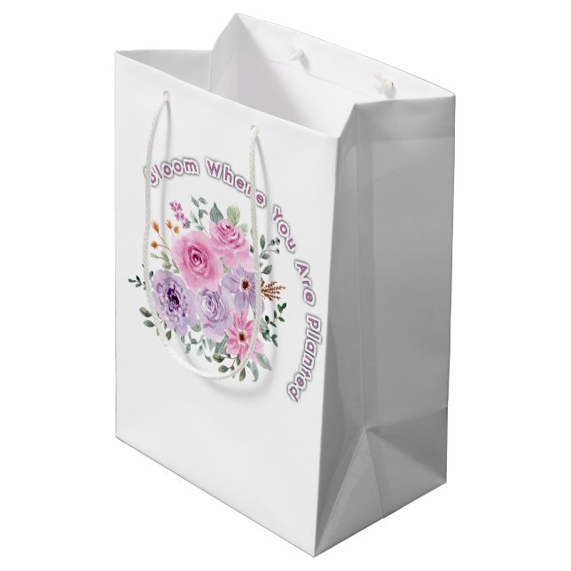 Blomstra Där Du Är Planterad Blommotiv Inspirerand (Baksidan Vinklad)