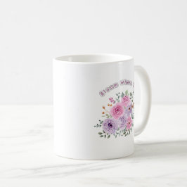 Blomstra Där Du Är Planterad Blommotiv Motivations Kaffemugg