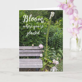 Blomstra Där Du Är Planterad Citat Digitalis Kort